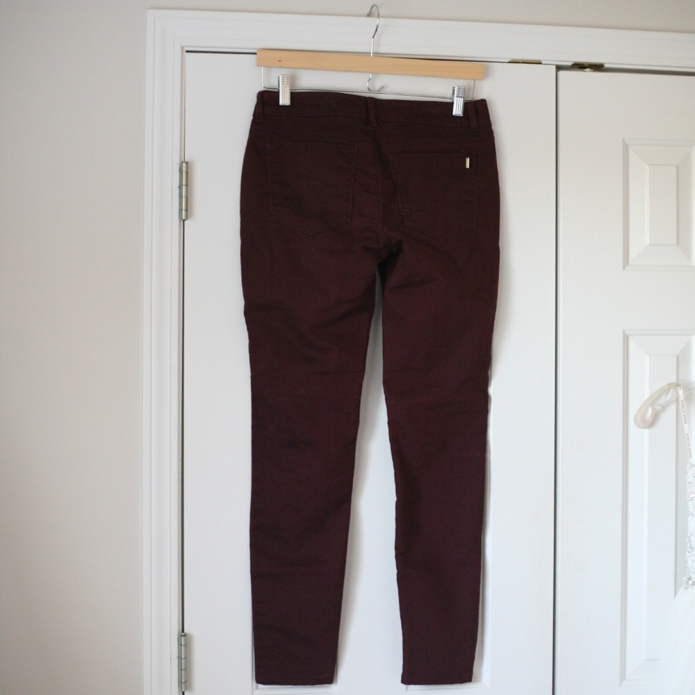 SOLD Apartment 9 skinny leg burgundy jeans - Picture 3 of 5